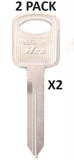 2 PACK - Ford / Lincoln / Mercury / Mazda H75 Metal Key