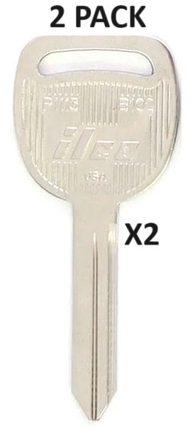 2 PACK - GMC / CHEV / BUICK / GM B102 / P1113 Metal Key