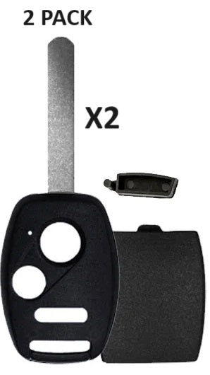 2 PACK - 3-Button Remote Head Key Shell Repair Kit