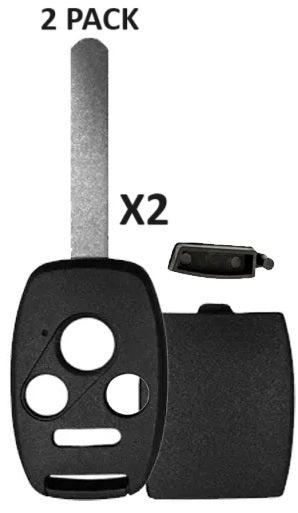 2 PACK - 4-Button Remote Head Key Shell Repair Kit