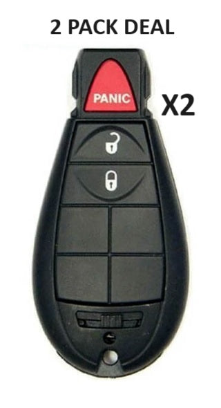 2 PACK DEAL - Clé Fobik Chrysler Dodge VW à 3 boutons
