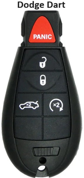 Dodge Dart - 5 Button Fobik Key for 2012-2016