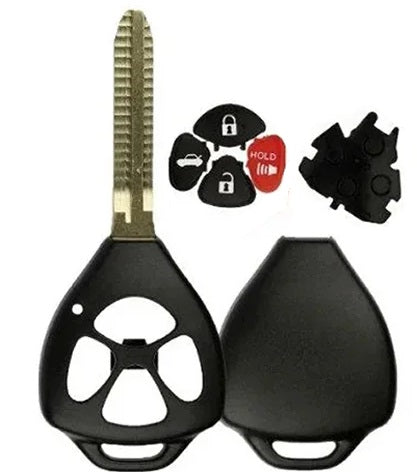 Toyota 4-Button Remote Head Key Shell Repair Kit