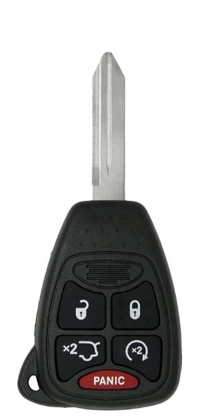 Clé télécommande à 5 boutons pour Chrysler Dodge Jeep 2006-2014.