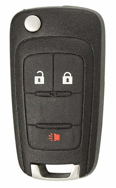 Clé rabattable à 3 boutons pour Chevrolet Buick GM