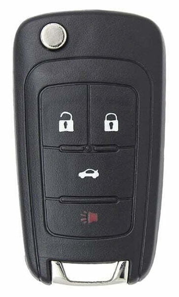 Clé rabattable à 4 boutons pour Chevrolet Buick GM