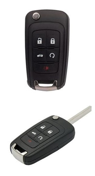 Clé rabattable à 5 boutons pour Chevrolet Buick GM